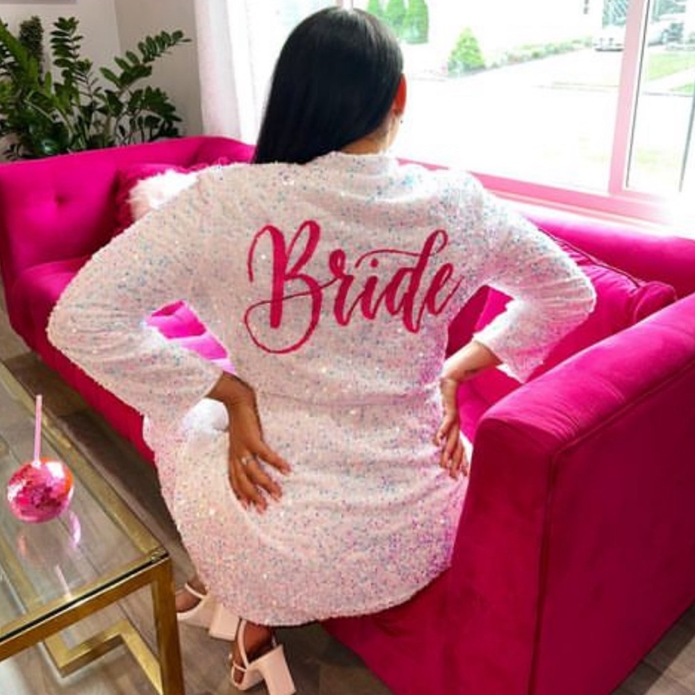 Sequin Barbie Bride Robe